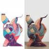 Walrausch_Digital Sculpture_2025 (Original: Procreate, AI Image: Sora)