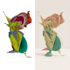 Overdressed Being_Digital Sculpture_2025 (Original: Procreate, AI Image: Sora)